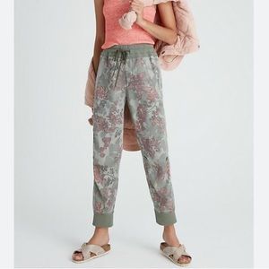 Anthropologie floral jogger pants
